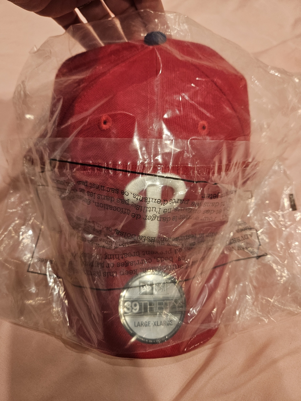 New Era Red Philadelphia Phillies 39THIRTY Stretch Fit Cap
